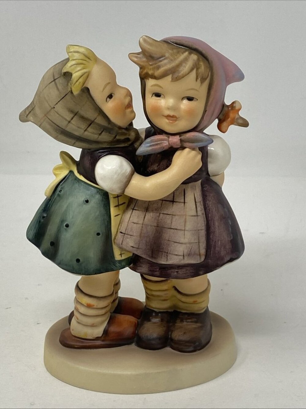 Goebel Hummel Telling Her Secret # 196 TMK4 Figurine Germany 2 Girls Whispering